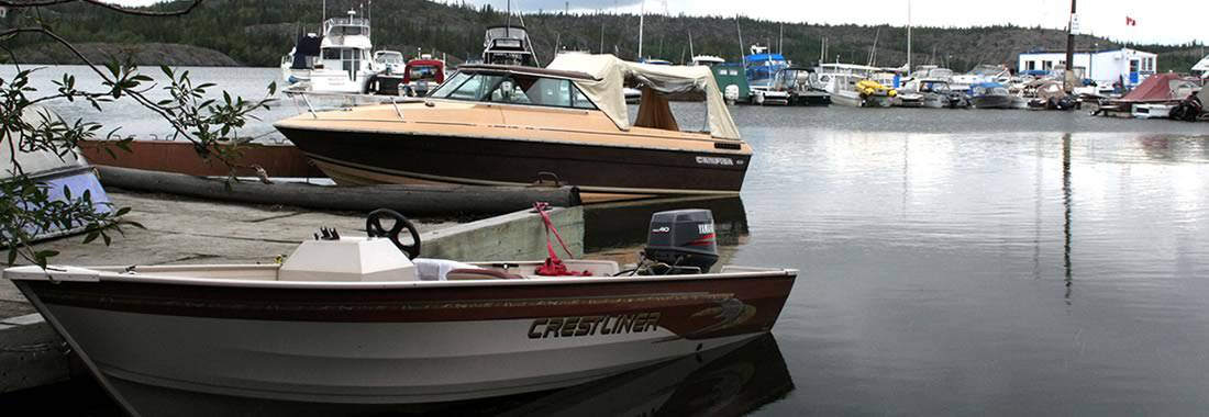 Boating on Great Slave Lake