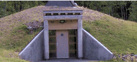 Indigenous first nations pit house at the Coldwater Indian Band in the Nicola Valley BC.