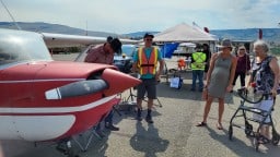 Welcoming Pilots Geoff Scholtens in Merritt BC